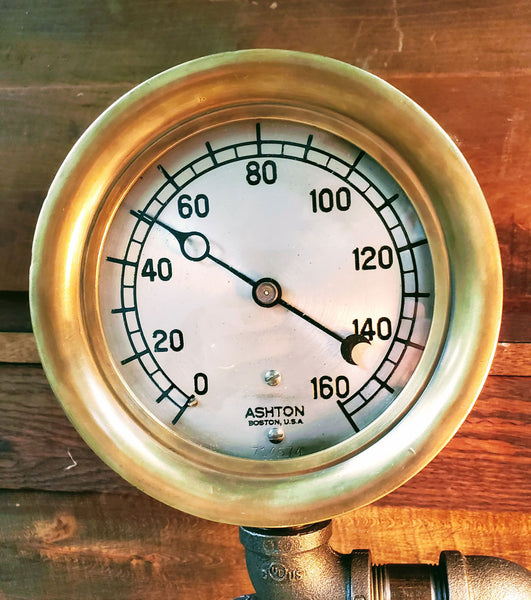 Antigue Steam Gauge Lamp 1804