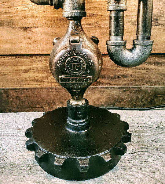 Antigue Steam Gauge Lamp 1804